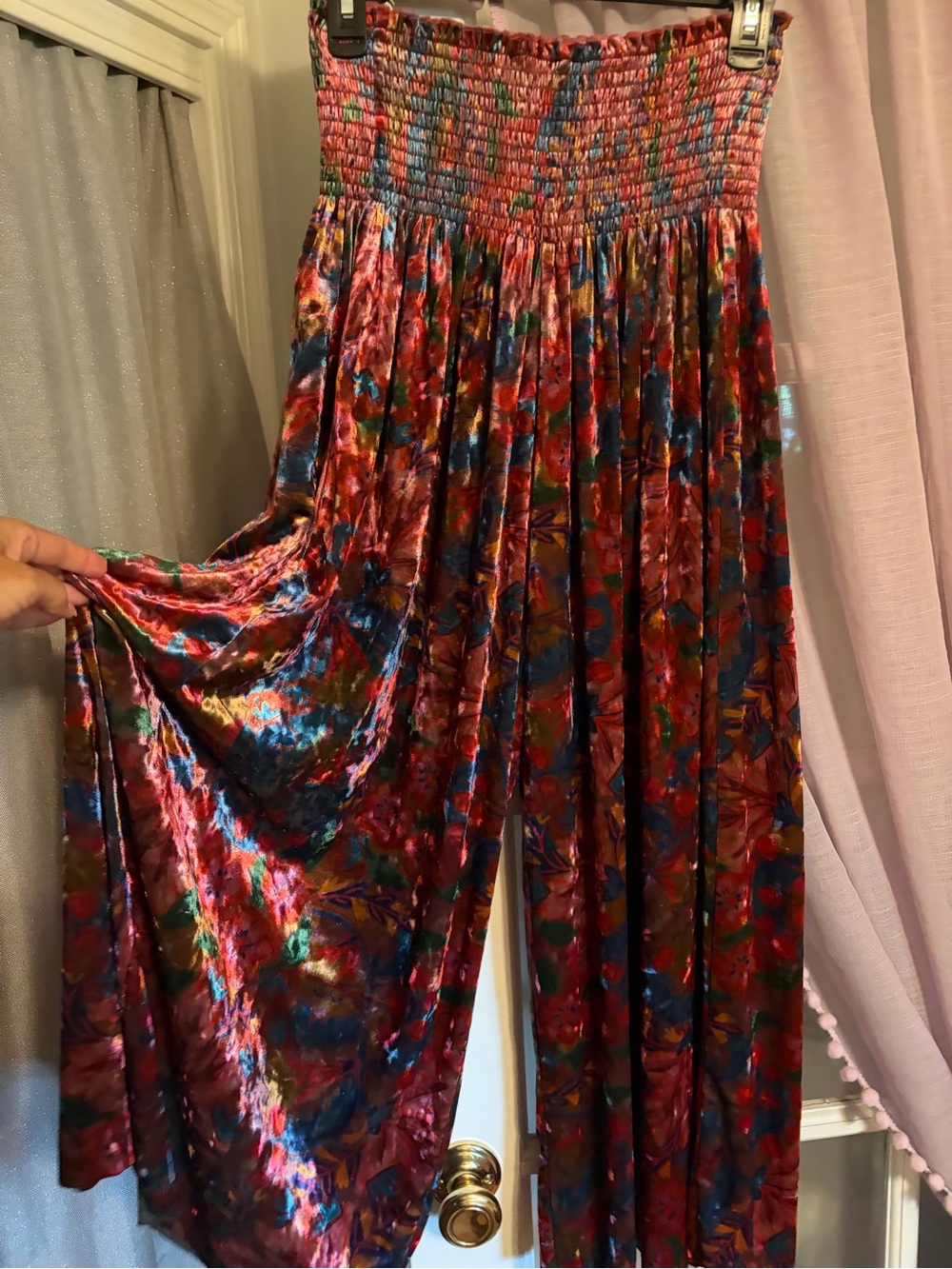 Natural Life Patti Velvet Palazzo Pants - Picture 3 of 5
